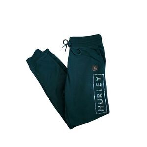 Hurley Boxed Logo Fleece Joggers Teal Size Medium Mens